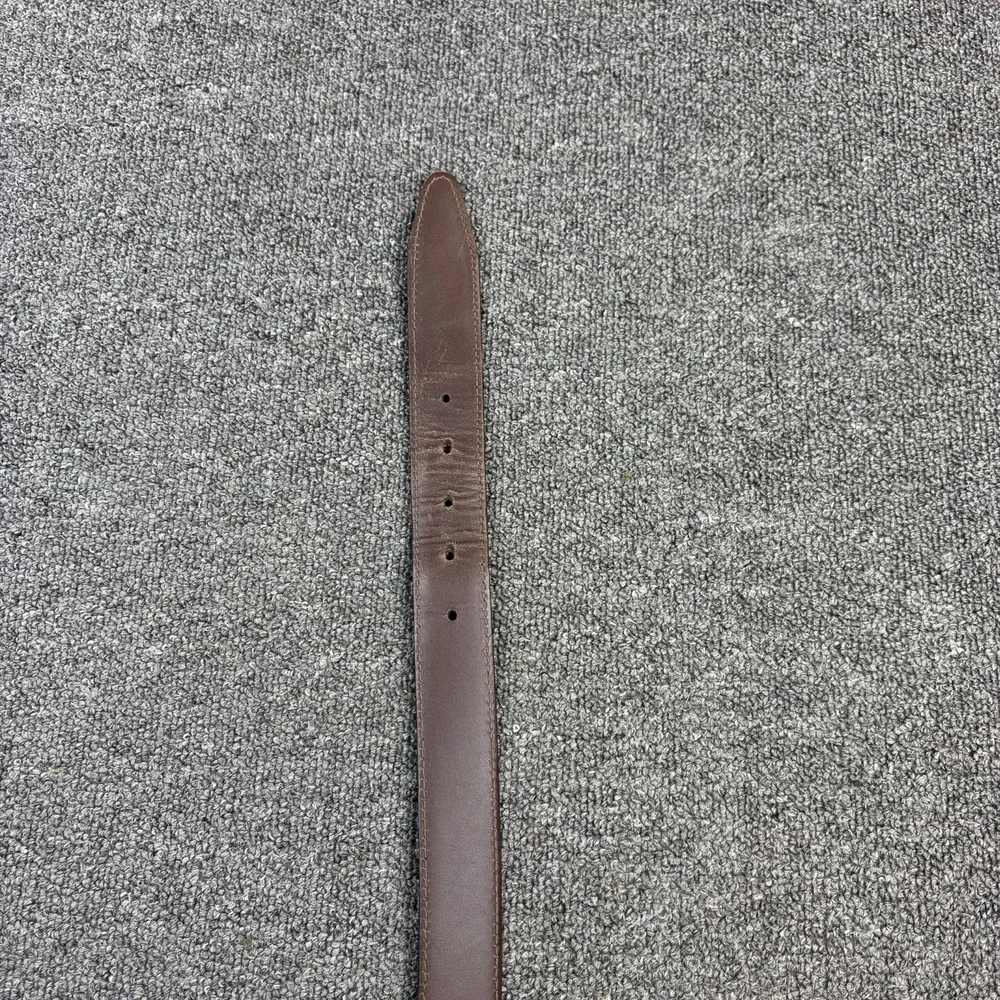 Allen Edmonds Italian Calfskin Brown Leather Belt Size 52 Made in USA‎ Dress